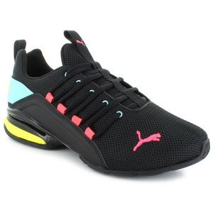 PUMA Axelion Mesh Training Shoe Black/Blue/Pink, Size 8.5